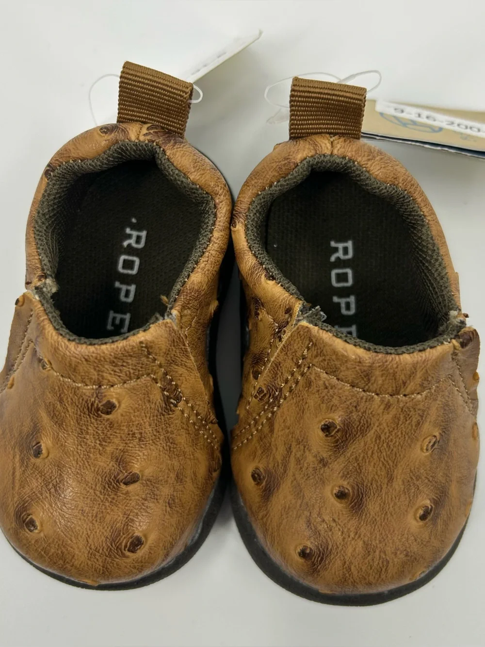 NWT Roper Cotter Infant Brown Slip-On Shoes